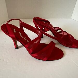Women’s Nina‎ sz 6M Red Strappy Sandals